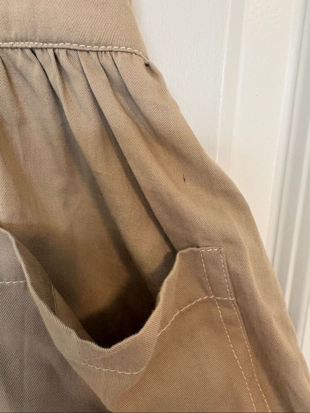 NWOT Anthropologie Porridge Halter Utility Midi Dress In Neutral Size Small - Picture 8 of 11